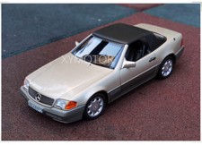 NOREV 1:18 Benz SL Open Car SL500 R129 1989 Diecast Model Car Kids Gifts Gold