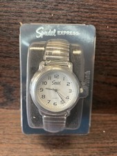 NEW Speidel Express Men's Silver Watch Quartz Water Resistant