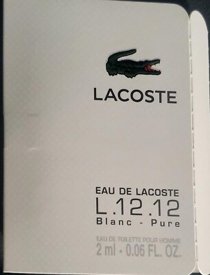 LACOSTE L.12.12 BLANC-PURE 2ML-0.06FL OZ | eBay