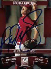 Alex Wimmers Minnesota Twins 2010 Donruss Elite Signed Card
