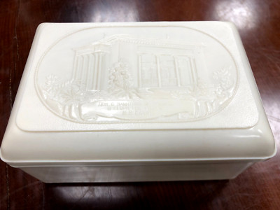 USSR box image house of Joseph Stalin Gori city carbolite 1950s Rare