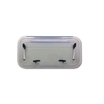 NRF Fenster Serie Afrika grau 1000x600 mm - Polycarbonat mit Luftkammer »