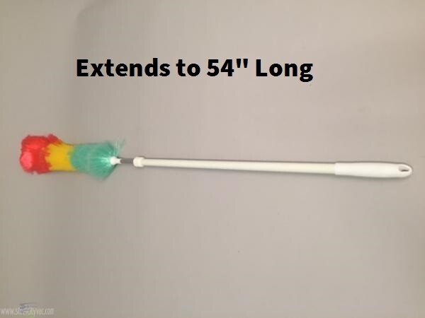 Lambskin RAINBOW DUSTER 54'' Anti-Static Soft Fluffy Synthetic Flexible Head 