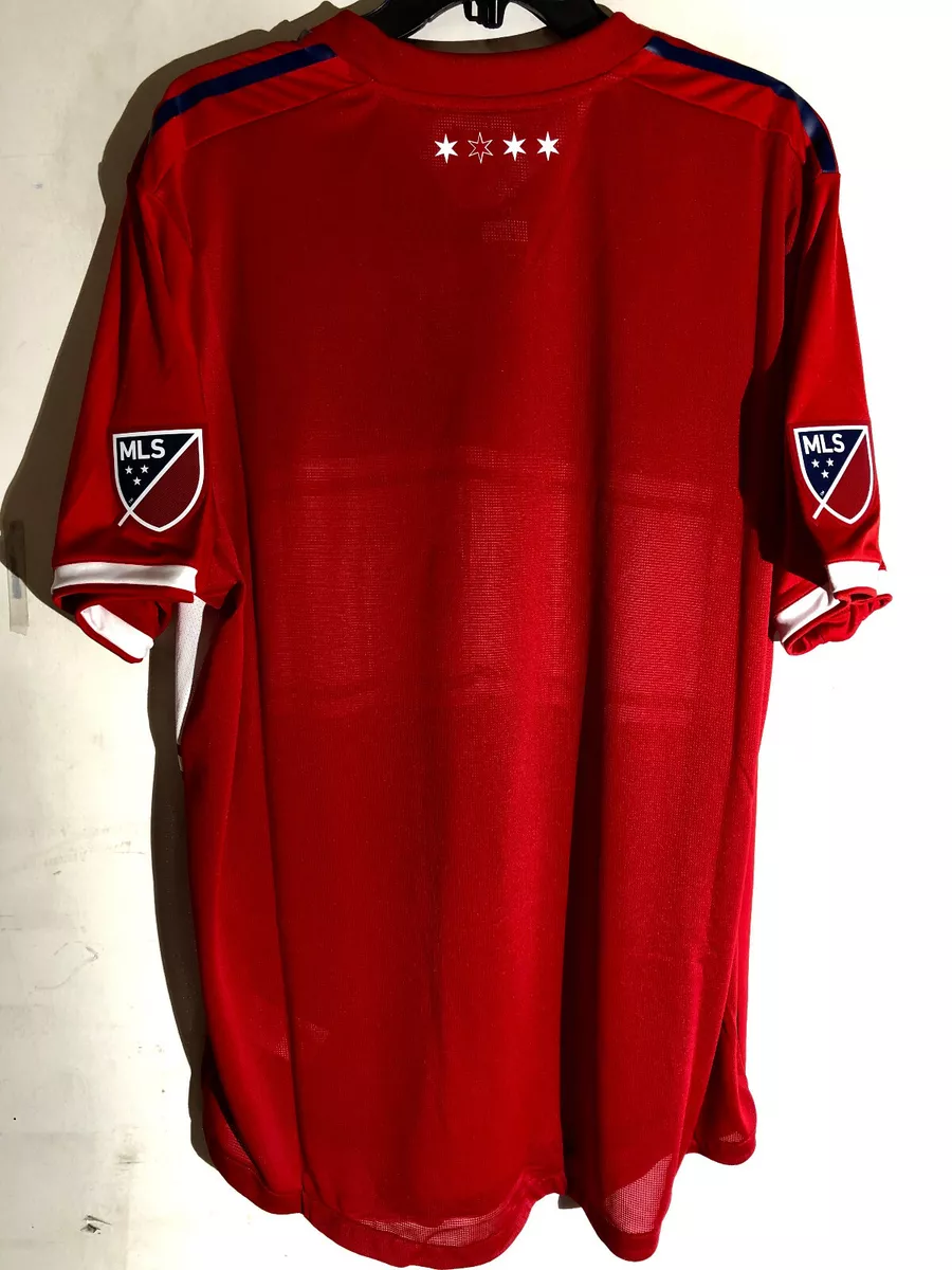 Adidas Authentic MLS CHICAGO FIRE Team Jersey RED sz XL eBay