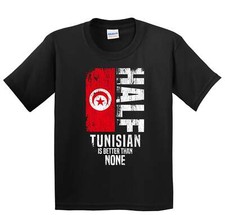 Half Tunisian Is Better Than None Funny Tunisian Flag Youth T-Shirt