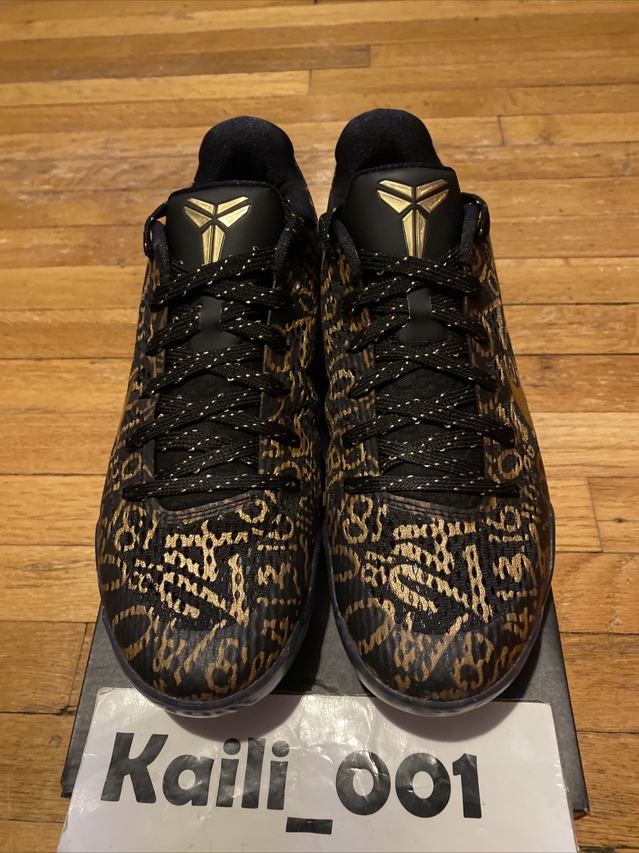 Nike Zoom Kobe 11 XI ID Size 11.5 Mamba Day 865773-991 Black Gold