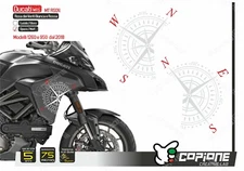 Ducati Multistrada 1260/950 LED Side Stickers 2018 WHITE/RED WIND PINK