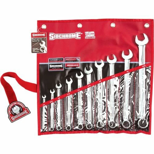 Sidchrome 10 Piece A F Ring And Open End Spanner Set Special Order