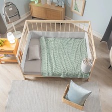 MINT SOLID COLOR BABY BOYS EMBOSSED CRIB LIGHT BLANKET SOFTY AND WARM