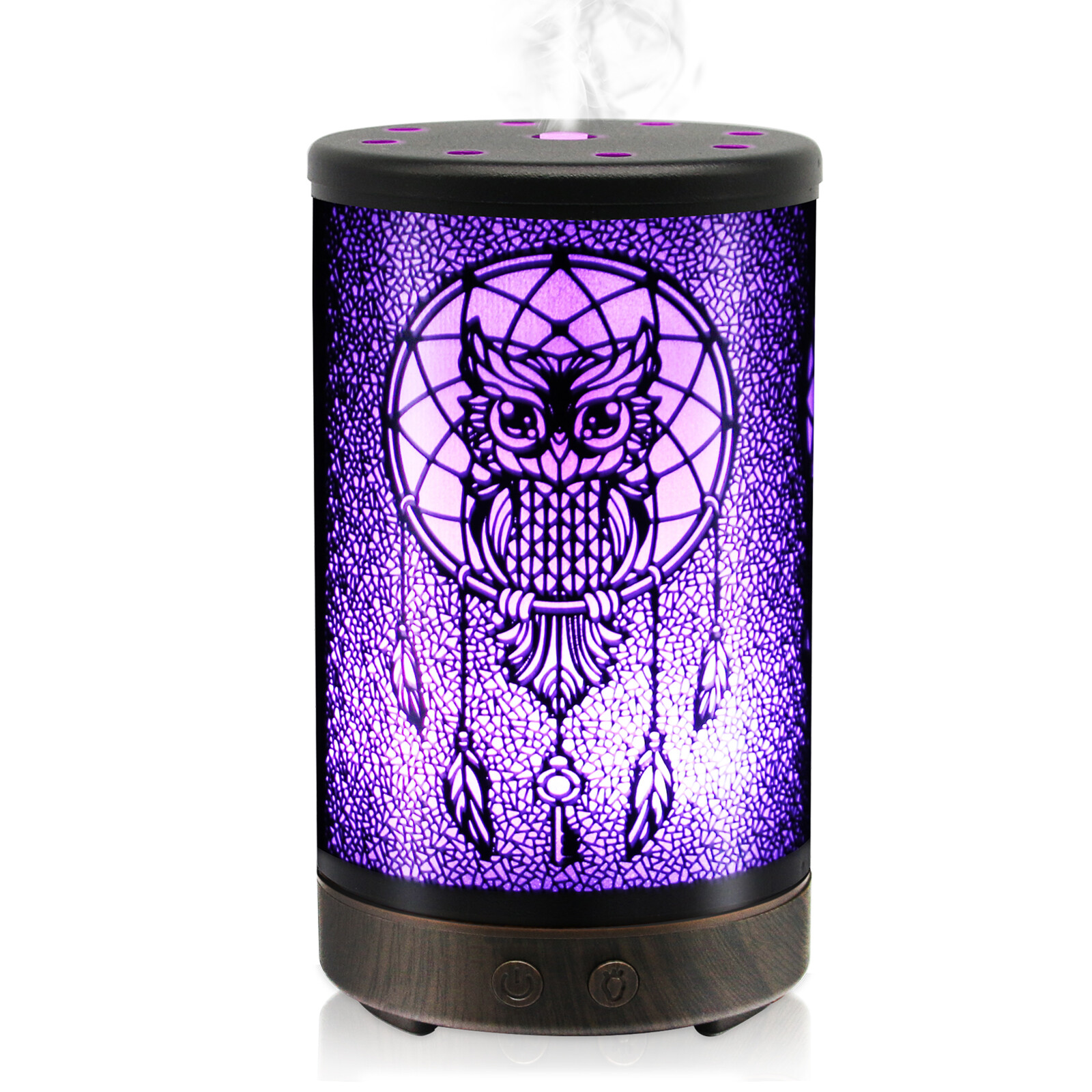Refurbished Essential Oil Diffuser,100ml Metal Aromatherapy Ultrasonic CoolMist
