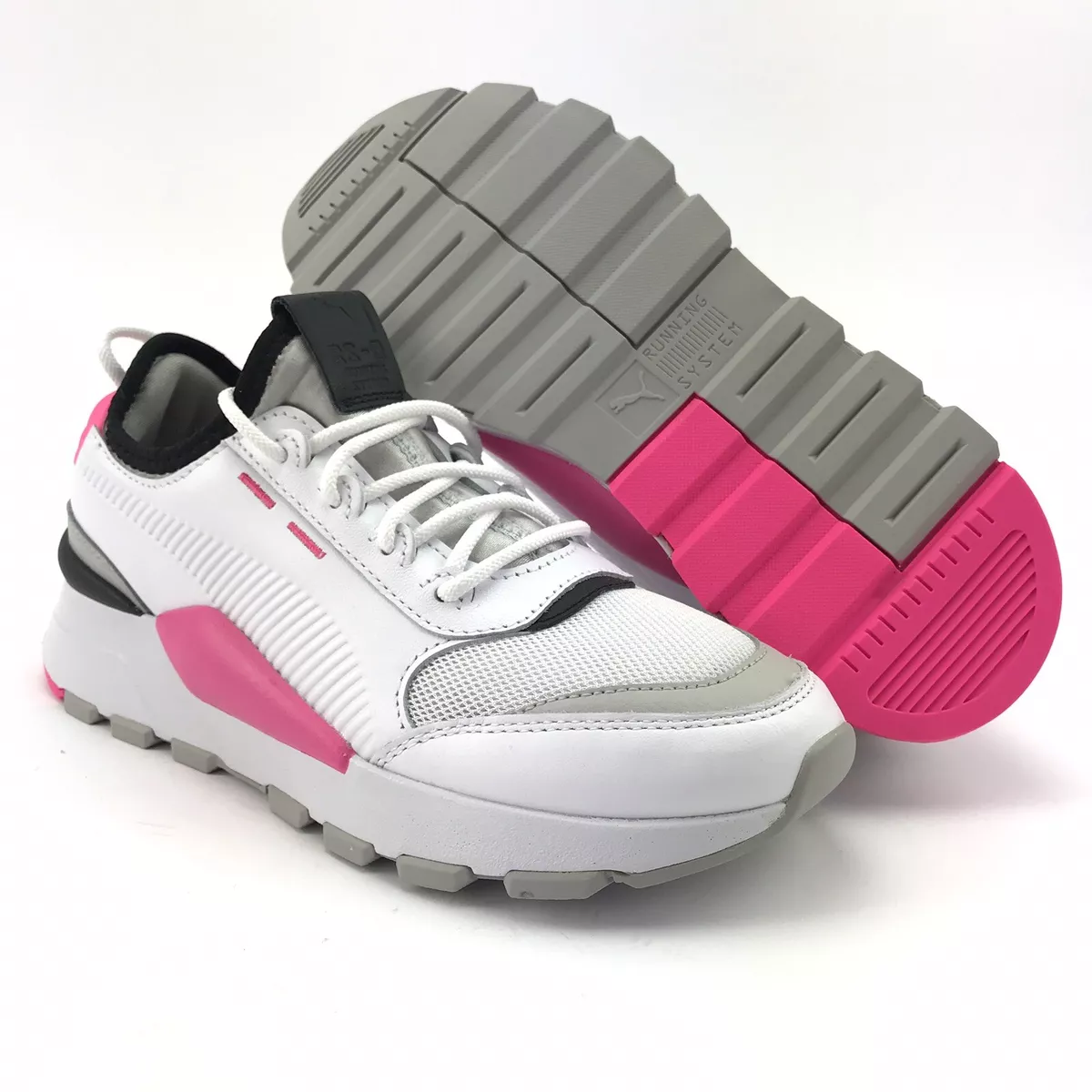 Puma Women s RS 0 Sound White Gray Violet Knockoutpink Athletic