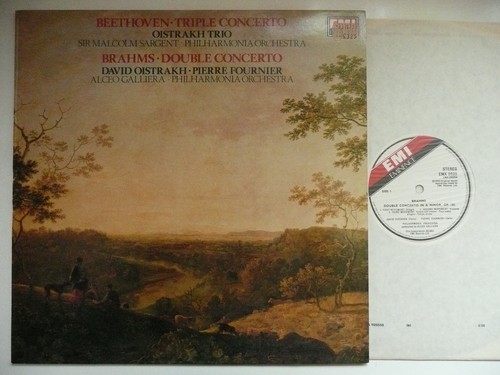 OISTRAKH KNUSHEVITZKY OBORIN PLAY BEETHOVEN TRIPLE CONCERTO PO SARGENT EMI 2035 - Picture 1 of 3