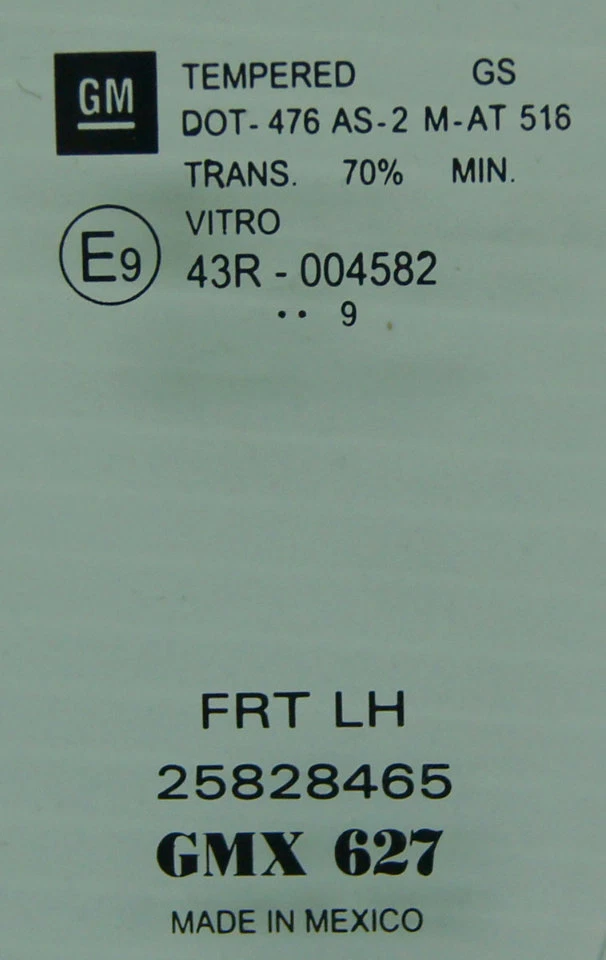2009 Pontiac Solstice Coupe Left LH Door Glass New OEM 25828465 - Image 3 of 4
