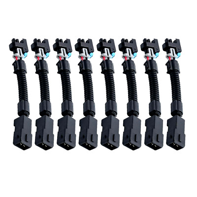 8x LS1 LS6 LT1 EV1 Injector Harness To Multec LQ4 LQ9 4.8 5.3 6.0 - Foto 4