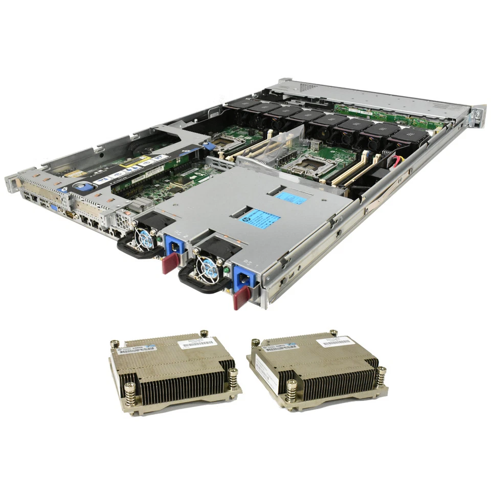 HP ProLiant DL360e G8 Rack Server no CPU no RAM 2x Cooler Heatsink 4x LFF 1U - Image 4 of 4