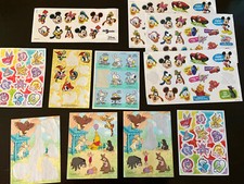 Lot of Disney  Hallmark Stickers: Mickey Mouse, Pooh, Goofy, Snoopy, Woody