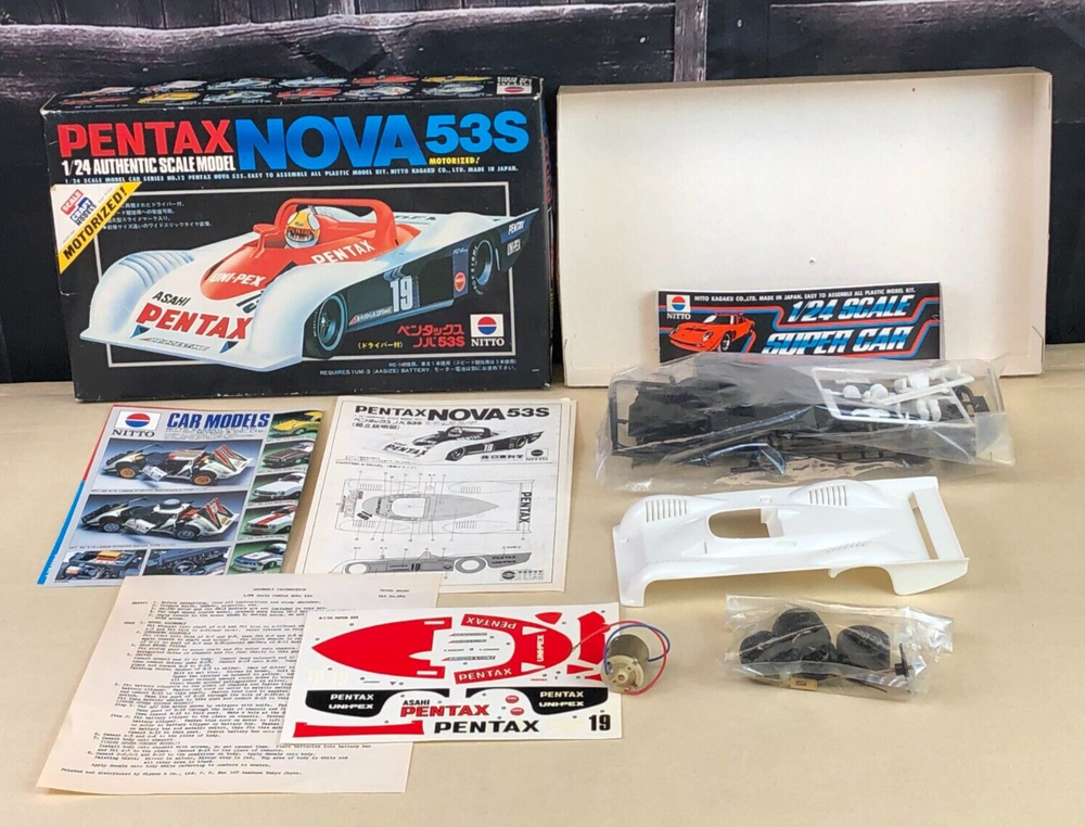 OPEN BOX Nitto 1:24 Model Kit Series #12 PENTAX NOVA 53S Motorized Japan