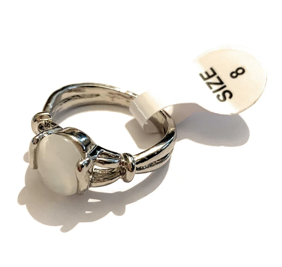 Twilight Anello Bella Swan Ispirato Pietra di Luna Edward Cullen Nichel Free  - Immagine 3 di 4