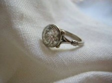 1.70ct Round Cut CZ Bezel Set Halo Engagement Wedding Ring Sterling Silver