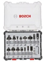 Bosch FräSer-Set 15-Teilig Schaft 8Mm 2607017472 FüR OberfräSe