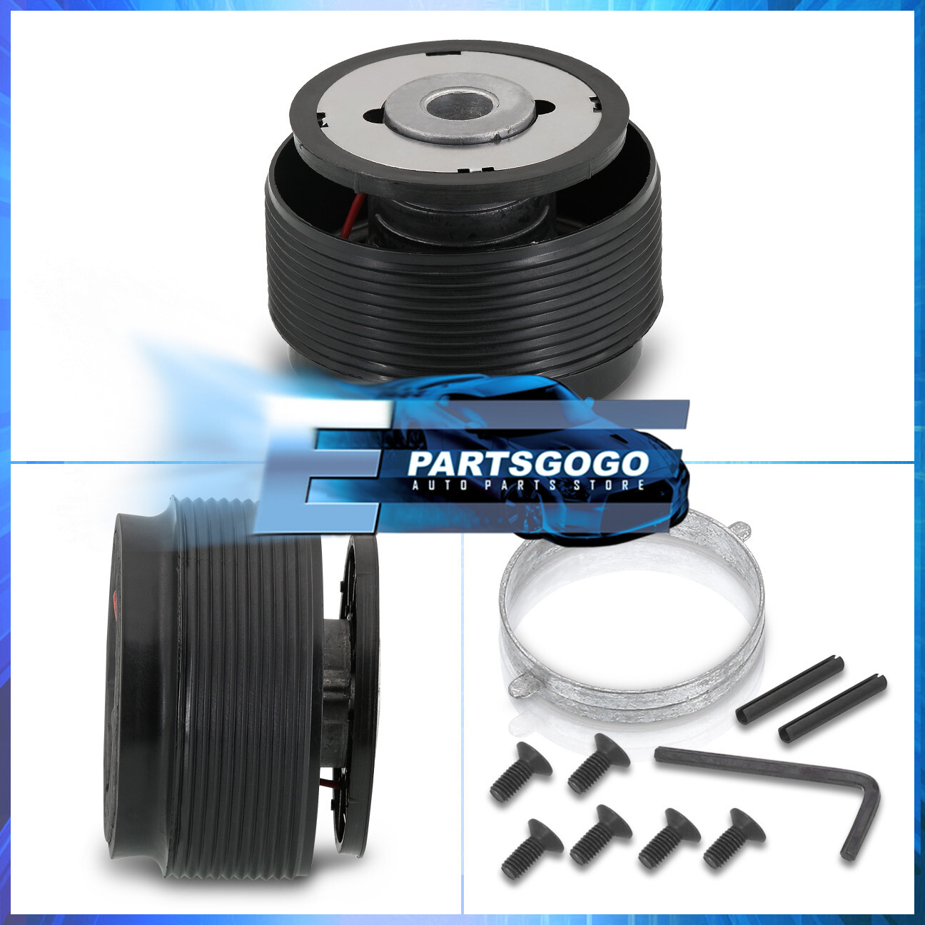 For 19891998 Nissan 240SX S13 S14 6 Hole Steering Wheel Black Adapter