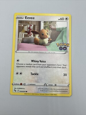 Eevee Pokemon Go 054/078 Pokemon Trading TCG Card 2022 Regular | eBay