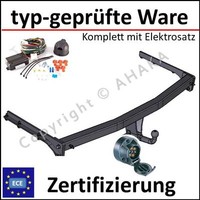 AHK + ES7 FüR Chrysler Voyager Stow'n Go 05-08 AnhäNgerkupplung E-Satz Komplett