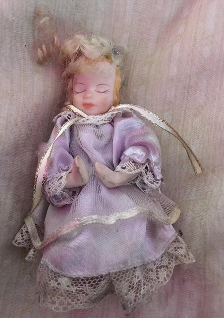 porcelain praying angel doll