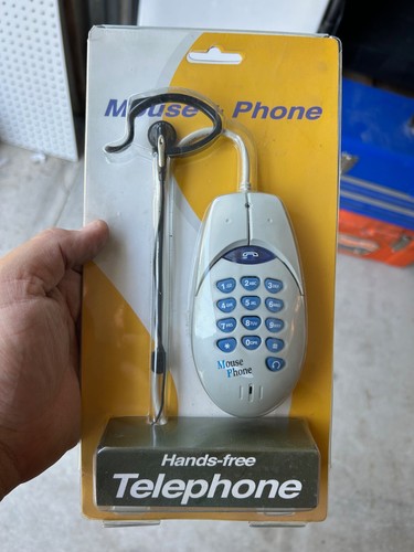 RARE & SEALED Vintage Hands-free Mouse Phone Telephone (Computer PC) - 🆕 - Afbeelding 1 van 10