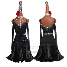 Children/adults Latin dance competition costume performance dress