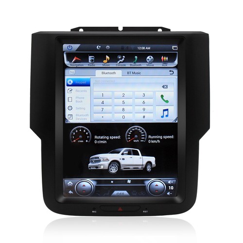 For Dodge Ram 2013-2019 Android 11 Tesla Style Vertical Screen 10.4" GPS Radio - Picture 9 of 16