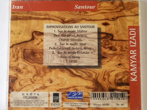 Kamyar Izadi - Santour - IRAN - French CD - Picture 2 of 2