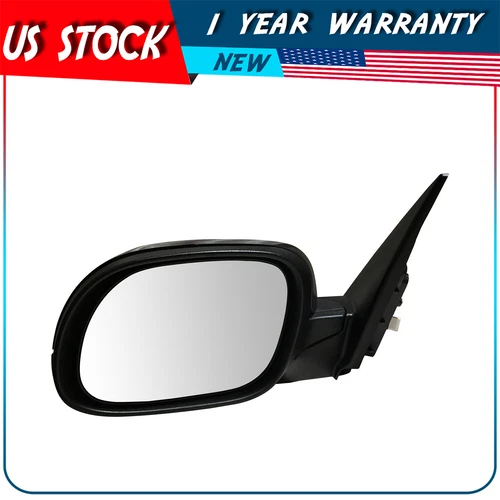 For 2014-2022 Kia Soul Power Side View Door Mirror Left Driver Side Black Smooth