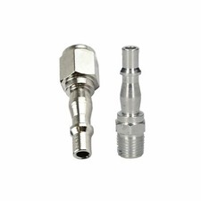 Air Line Hose Compressor Fittings Connector Male Quick Release 2 PACK 1/4"