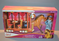 Spirit Untamed Lucky's Train Home Playset With Lucky Doll Brand New Kid Toy Gift