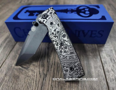 Chaves 229 Street Blue Label - Engraved Titanium Scales - Dead
