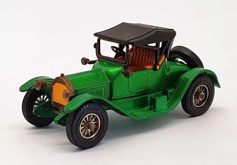 Matchbox Appx 10cm Long Diecast Y 6 1913 Cadillac Green