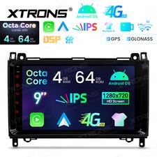 XTRONS 9&ldquo; Autoradio Android 14 4G+64GB GPS Navi f&uuml;r Mercedes W245 W906 Vito W639