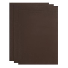 Full Grain Leather Sheet 11.8" x 7.8" Natural Cow Leather Fabric Pieces Coffee