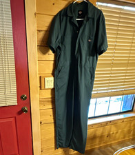Dickies Men s Green Work Coveralls One Piece Jumpsuit Mechanic XL