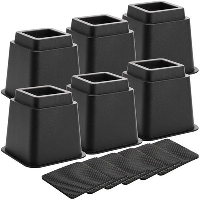 Okllen 6 Pack Bed Furniture Risers, 5 Inch Heavy Duty Couch Lifts with Anti-Slip