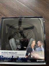 New BROOKSTONE Audio Medley, 2 In 1 Combo, Wireless Earbuds And Headphones