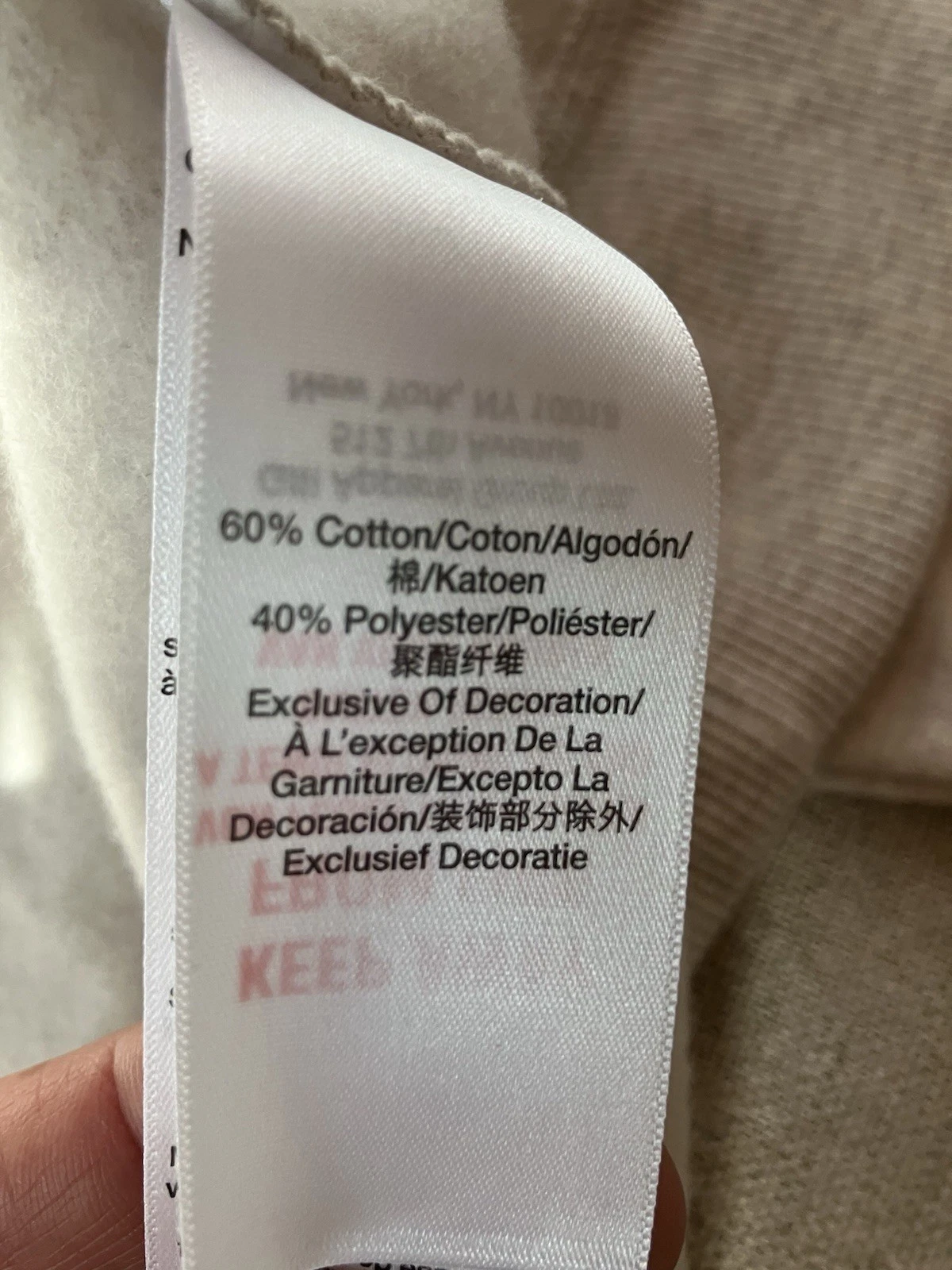 OFF WHITE DKNY Sport Felpa Donna Cropped Zip Up XS Felpa con Cappuccio Crema