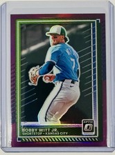2025 Donruss Optic Bobby Witt Jr #27 Purple Prizm Holo /49 Royals Shortstop