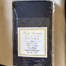 NIP Park Ave. Hotel Collection 2 Std Sz Royal Blue Pillowcases