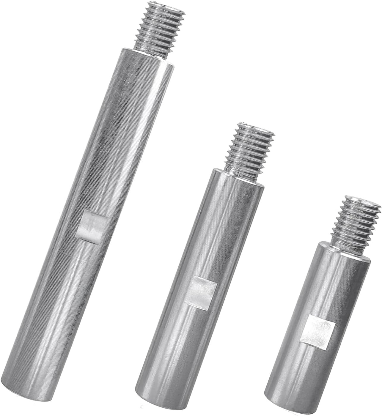 3 Pcs M14 Thread Angle Grinder Extension Connecting Rod Alloy Extender Shaft Set