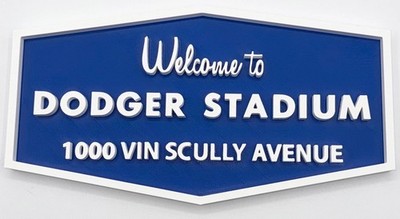 Los Angeles Dodgers LA 3D Printed Hanging Wall Sign Decor Art Man Cave MLB 8''×5''