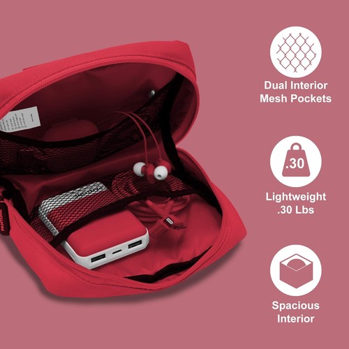 Celly PTBPK000P Pantone Electrical Travel Organizer, Internal Pockets, Small, Pi - Photo 3/3