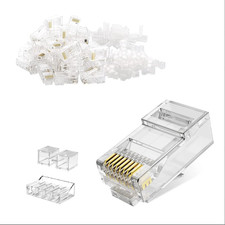  10pcs RJ45 8P8C Ethernet Network Cable Modular Plug Connector
