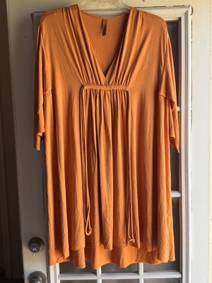 rachel pally orange dress Rachel Pally Empire Waist Maternity Maxi Dress Orange Floral Print Sleeveless